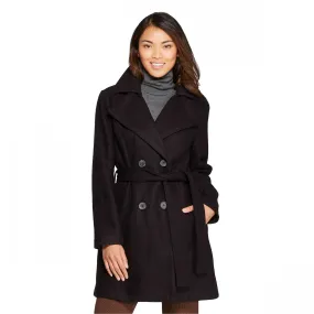 A New Day Women's Double Breasted Belted Pea Coat
