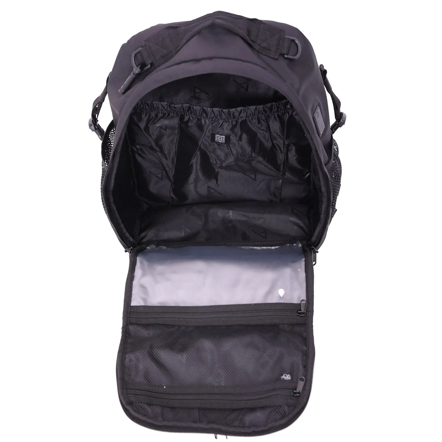 Eco-Friendly Aerolite Tactical Backpack - EasyJet Maximum Size (45x36x20cm) Made from Recycled, Shower-Resistant Material, Complete with Luggage Scale and TSA Lock, 10-Year Warranty