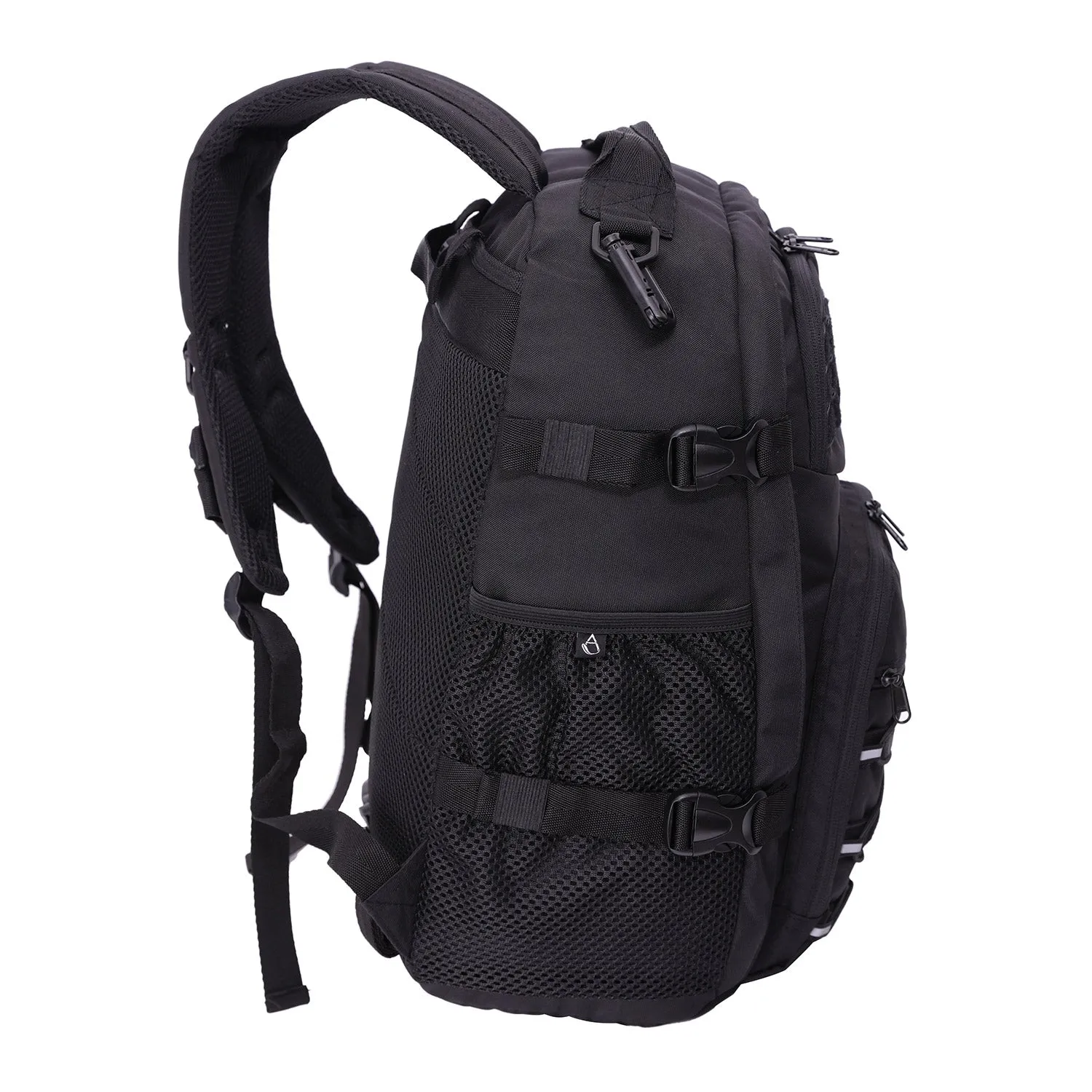 Eco-Friendly Aerolite Tactical Backpack - EasyJet Maximum Size (45x36x20cm) Made from Recycled, Shower-Resistant Material, Complete with Luggage Scale and TSA Lock, 10-Year Warranty