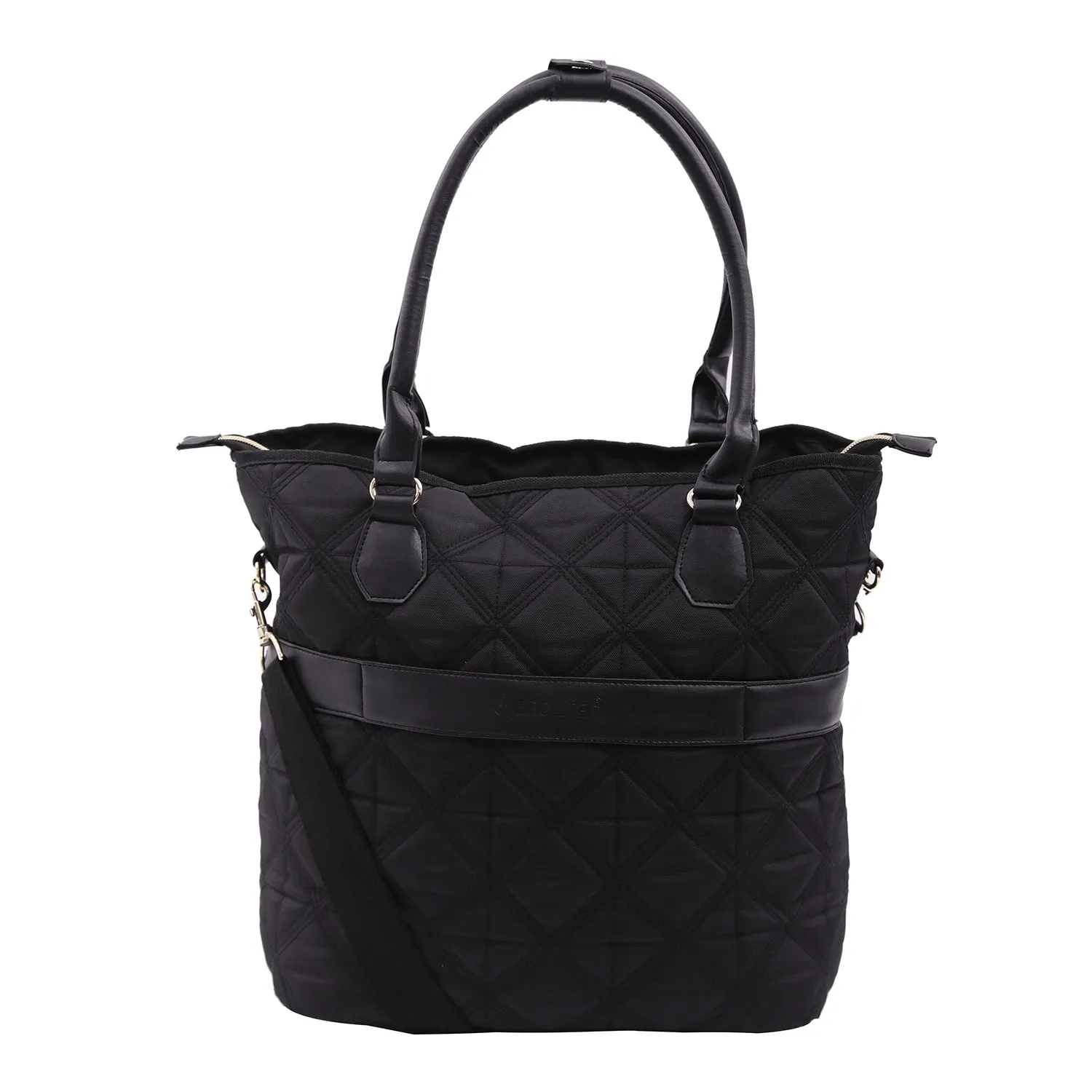 Aerolite 45x36x20cm Easyjet Maximum Super Premium Quality Eco Friendly Laptop Bag - Fits up to 16.5", Overnight Hand Cabin Luggage Shoulder Bag Quilted with 10 Year Warranty (Black)   Luggage Scale   TSA Lock