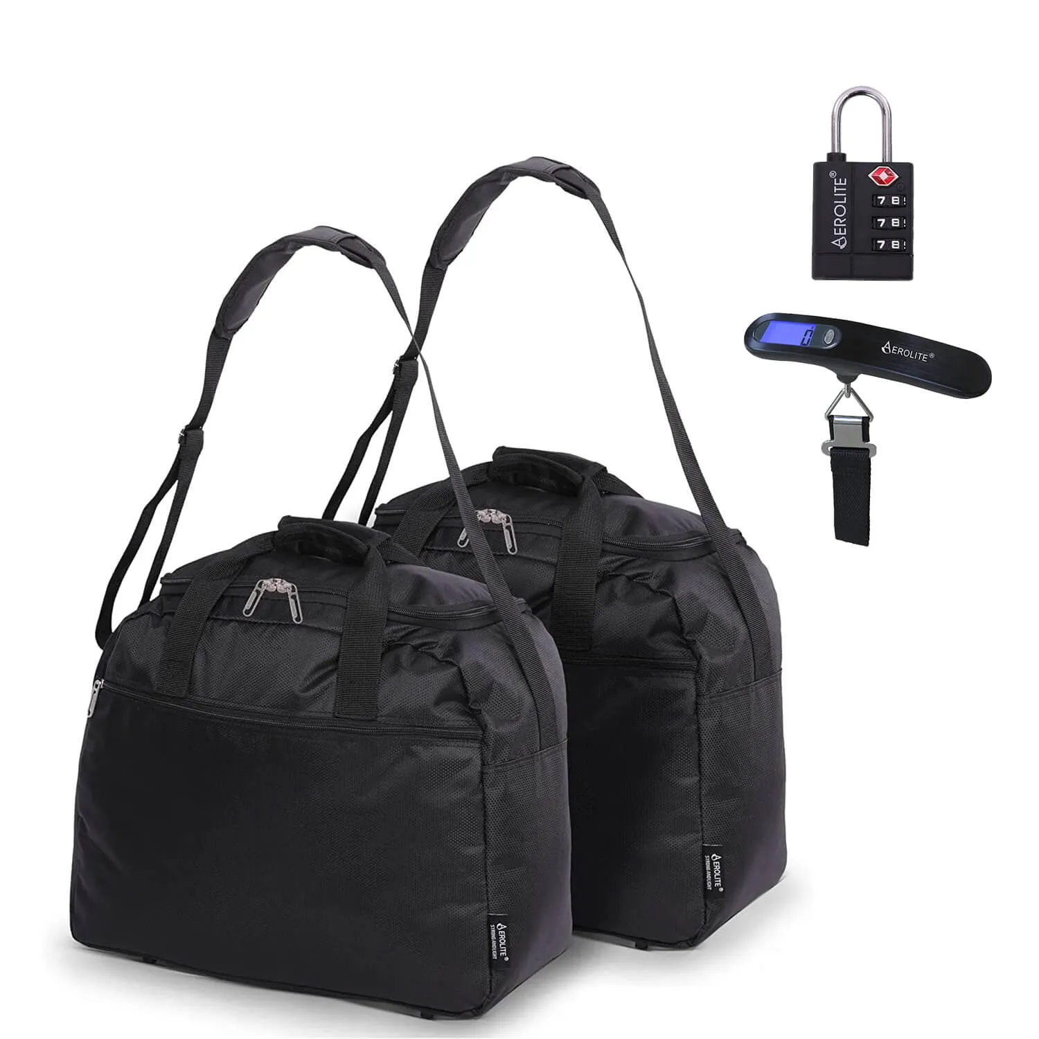 Aerolite Easyjet Maximum 2024 Holdall (45x36x20cm) Cabin Bag,  Digital Luggage Scales, and TSA Approved Three Dial Combination Lock