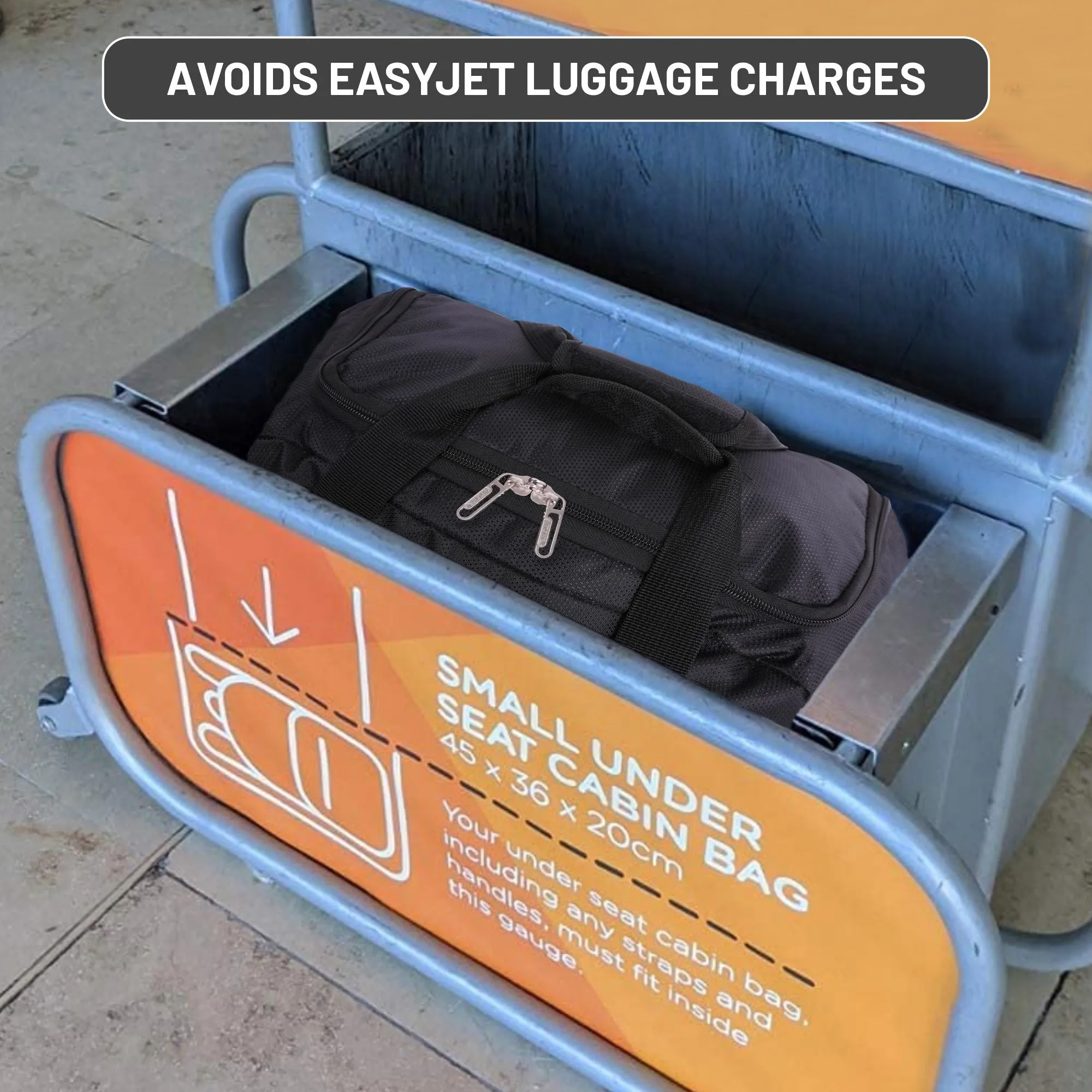 Aerolite Easyjet Maximum 2024 Holdall (45x36x20cm) Cabin Bag,  Digital Luggage Scales, and TSA Approved Three Dial Combination Lock