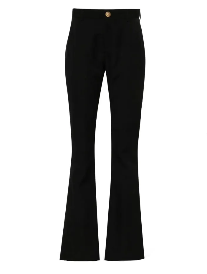 Balmain twill flared trousers