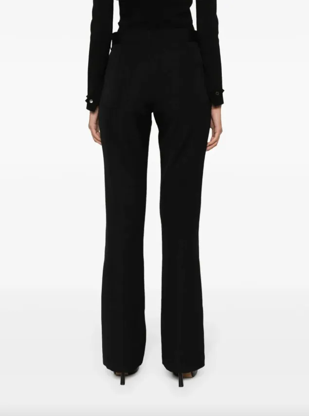 Balmain twill flared trousers