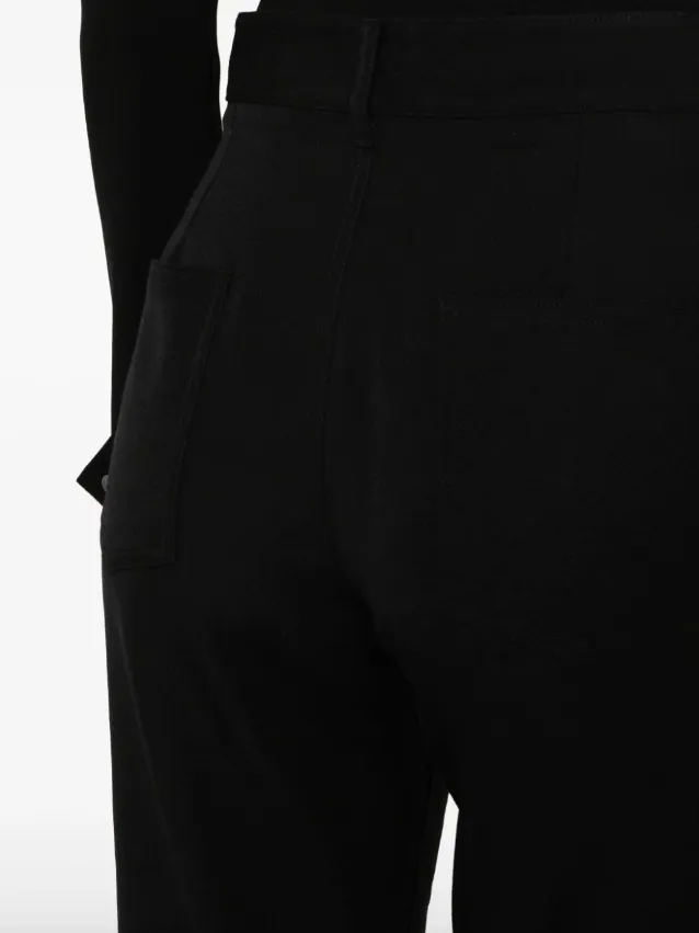 Balmain twill flared trousers