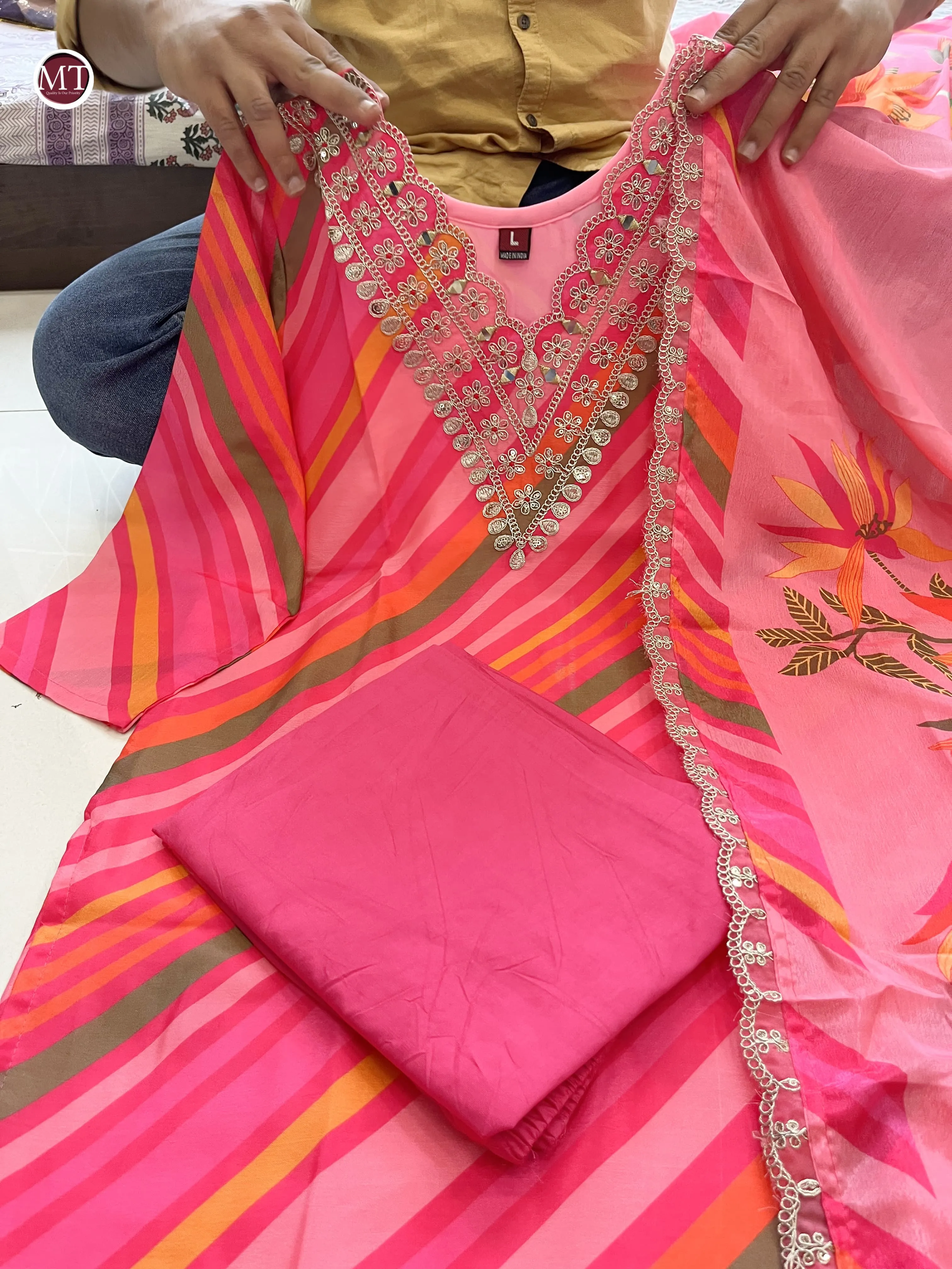 Beautiful Designer Summer Special Chinon Salwar Suit