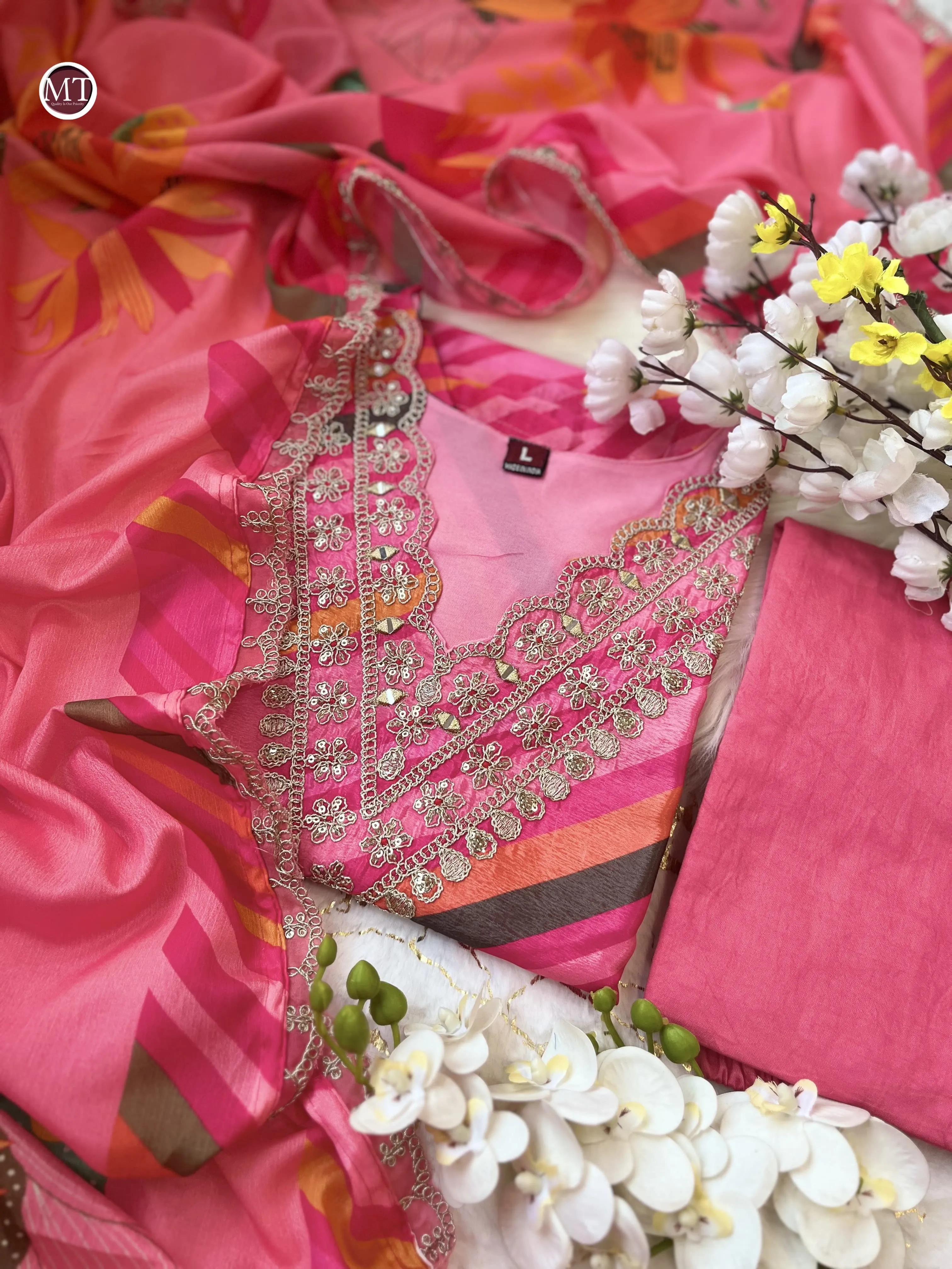 Beautiful Designer Summer Special Chinon Salwar Suit