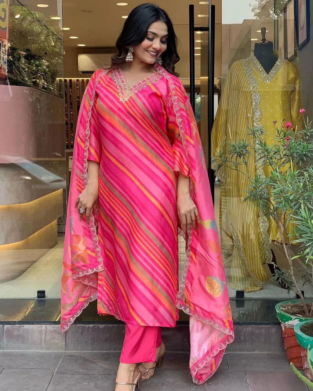 Beautiful Designer Summer Special Chinon Salwar Suit
