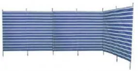 Blue Diamond 7 Pole Windbreak Navy Stripe