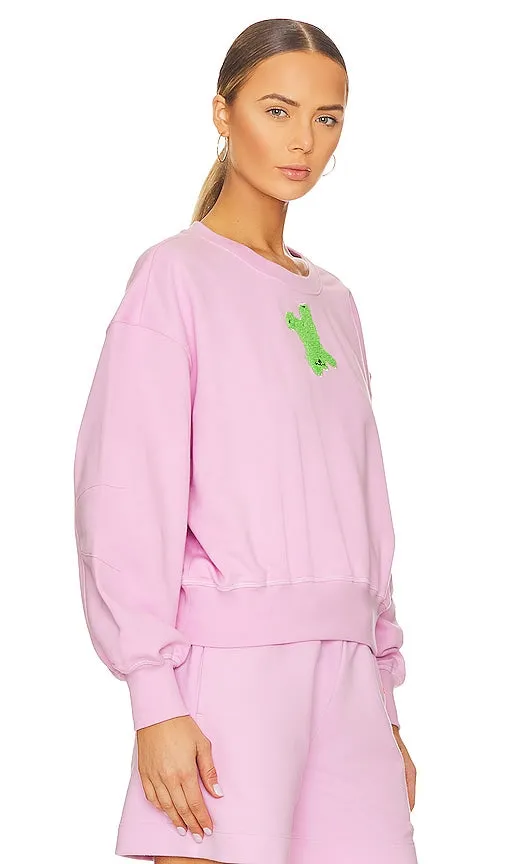 Canada Goose Muskoka Cropped Crewneck in Pink