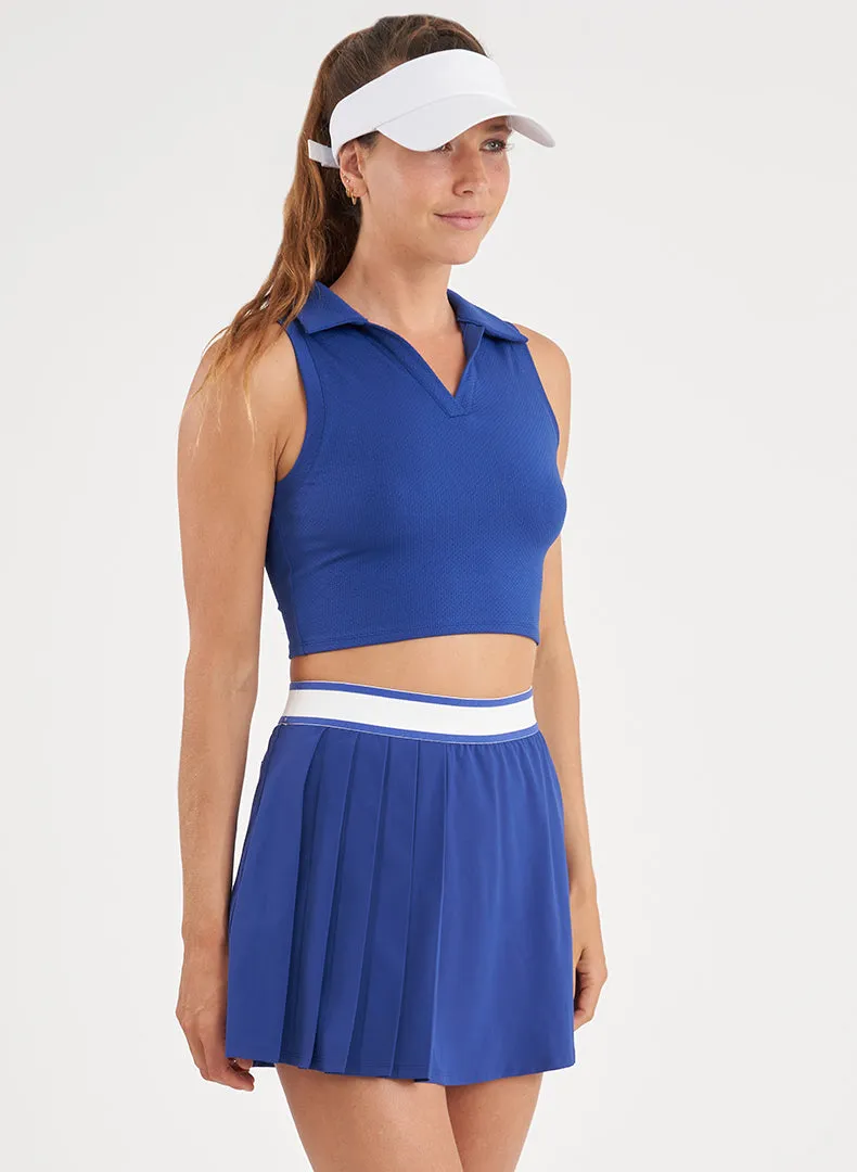 Courtside Crop Polo