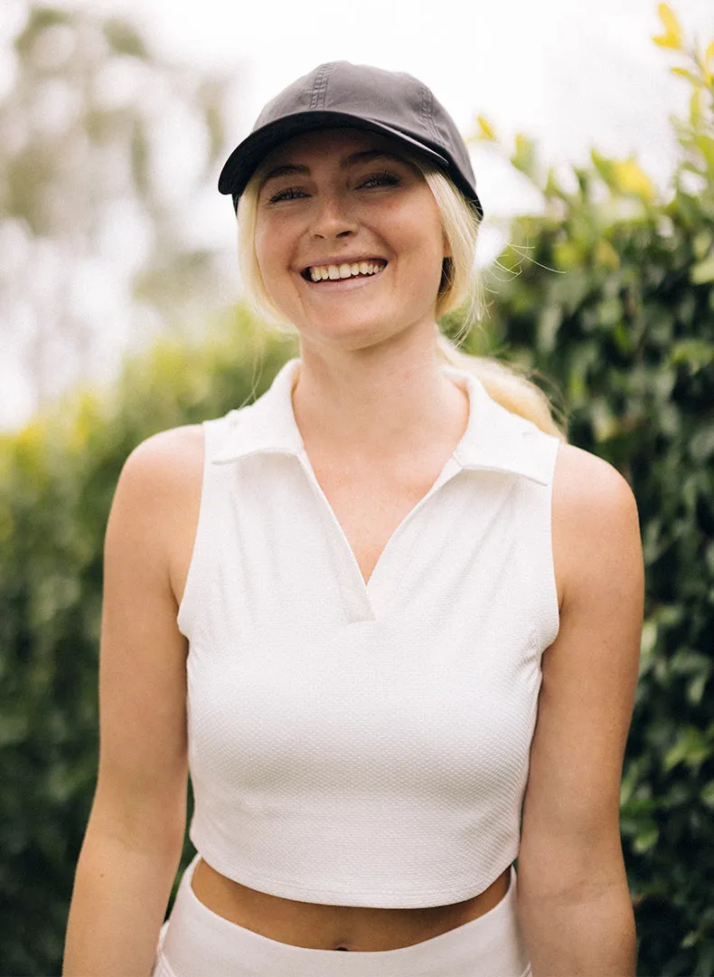 Courtside Crop Polo