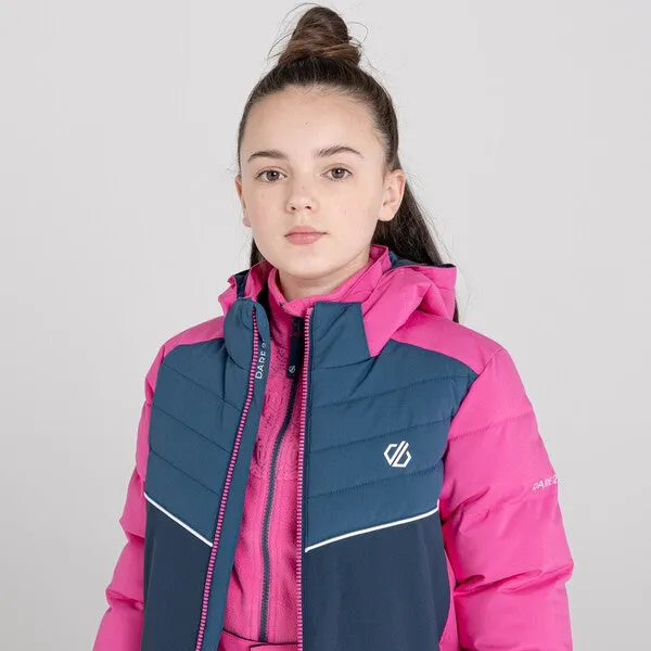 Dare2b Kids Cheerful Waterproof  Ski Jacket-RASPBERRY