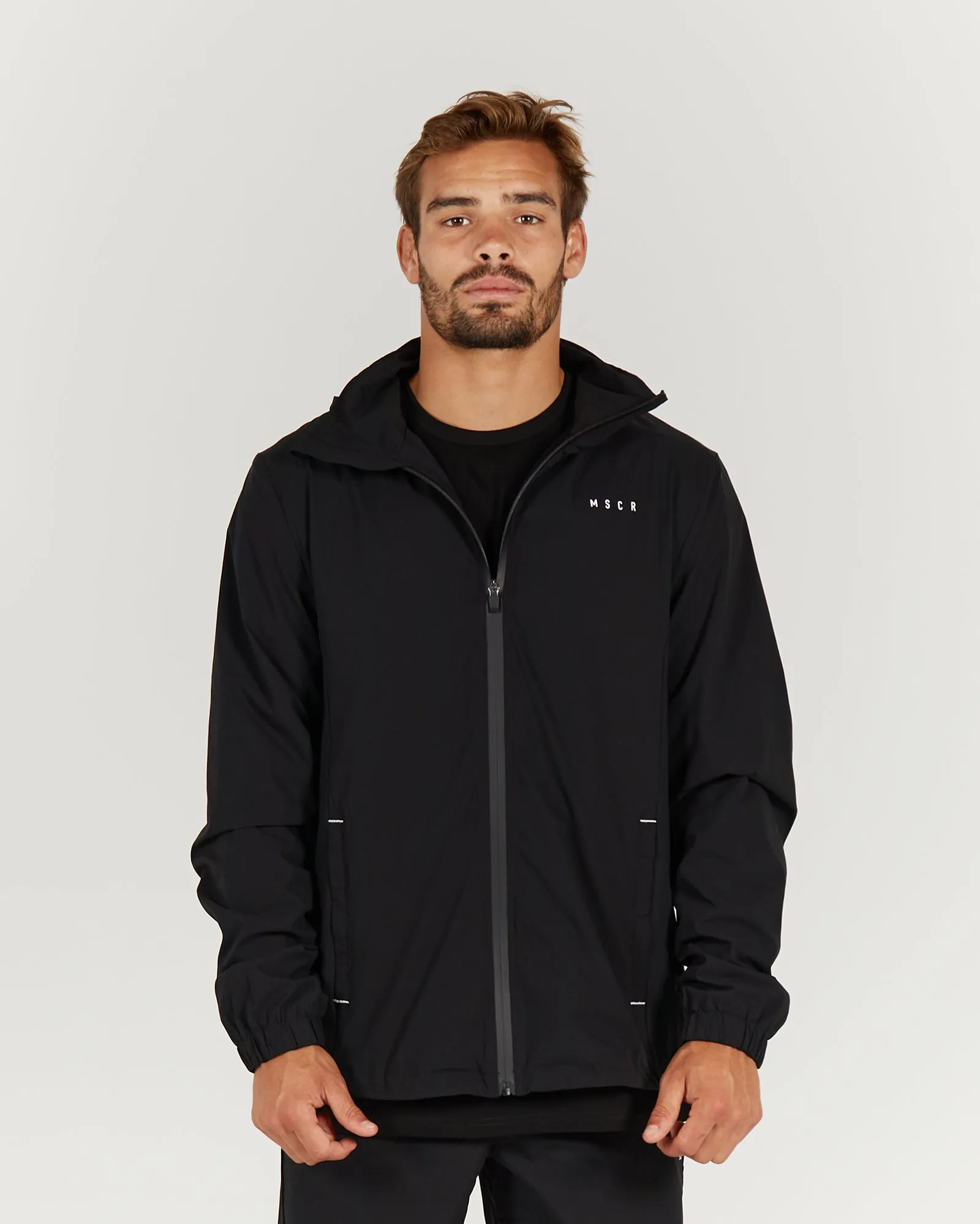 EVOLVE WINDBREAKER JACKET - BLACK