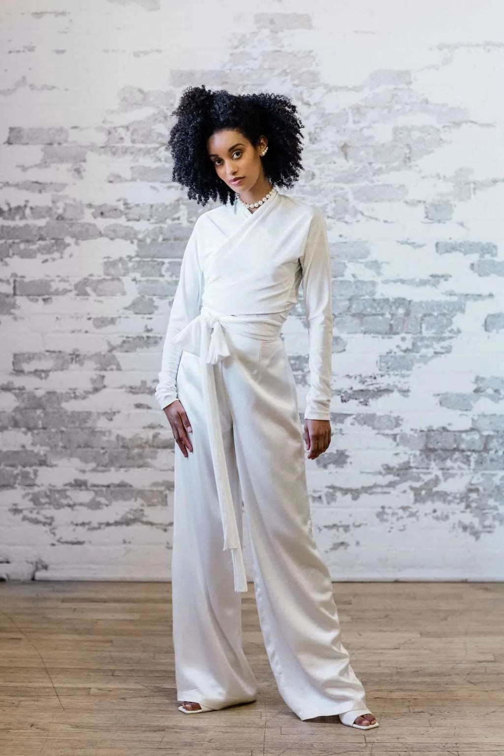 GENOISE Satin Pridal Pants