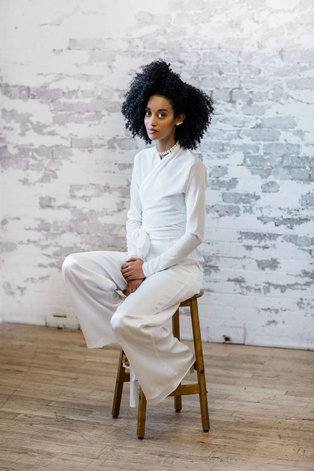 GENOISE Satin Pridal Pants