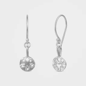 Gold or Silver Sand Dollar Shell Earrings | By Lunar James