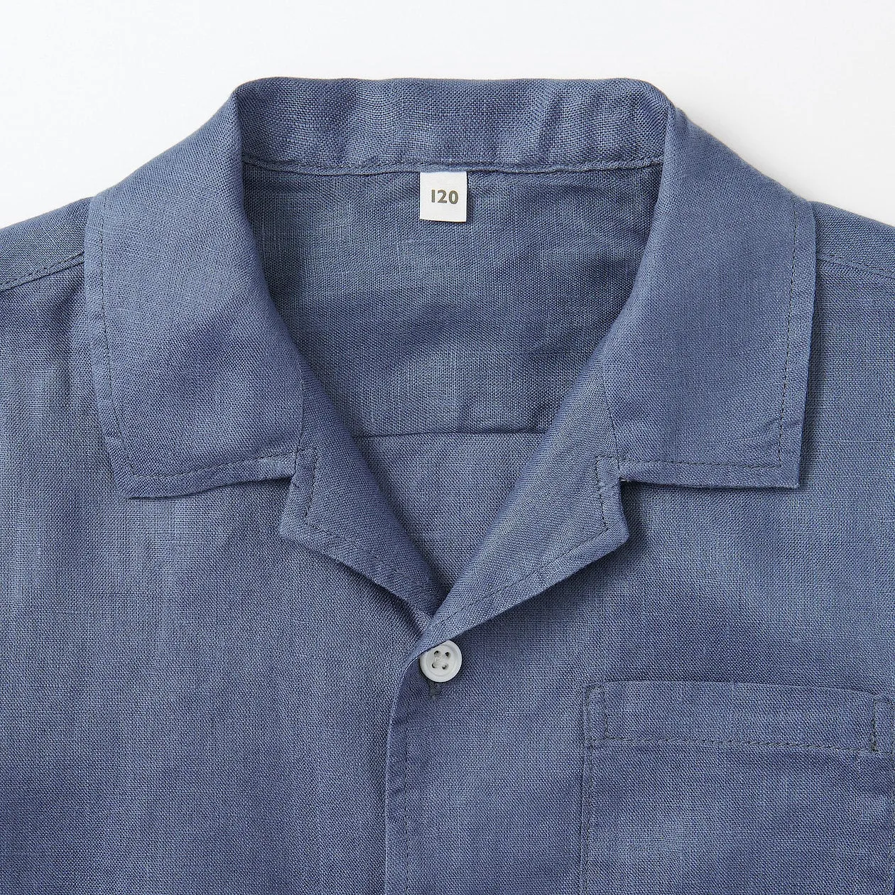 Hemp Washed Short Sleeve Shirt (5-14Y)