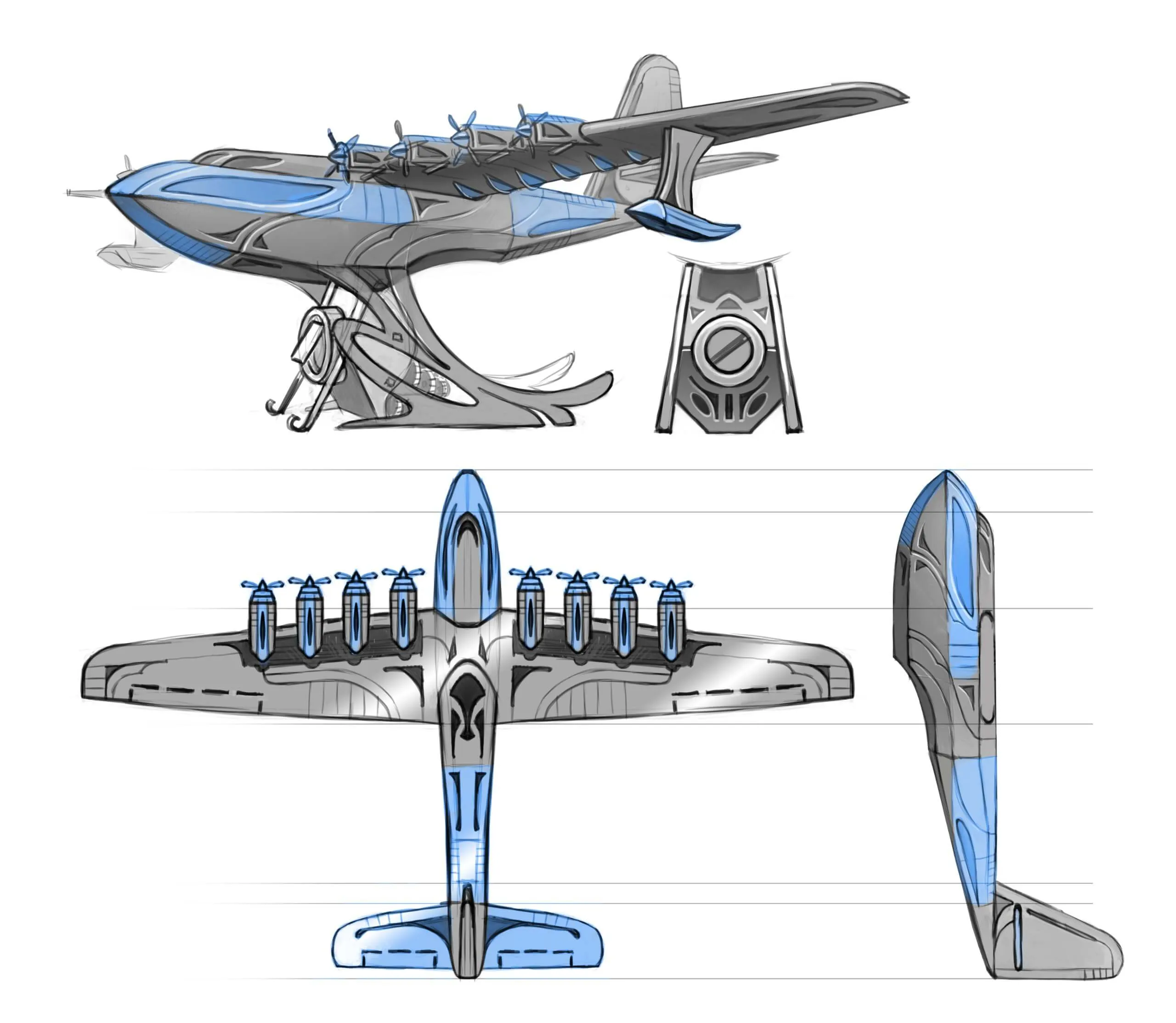 HUGHES H-4 CELESTIAL HERCULES SPRUCE GOOSE