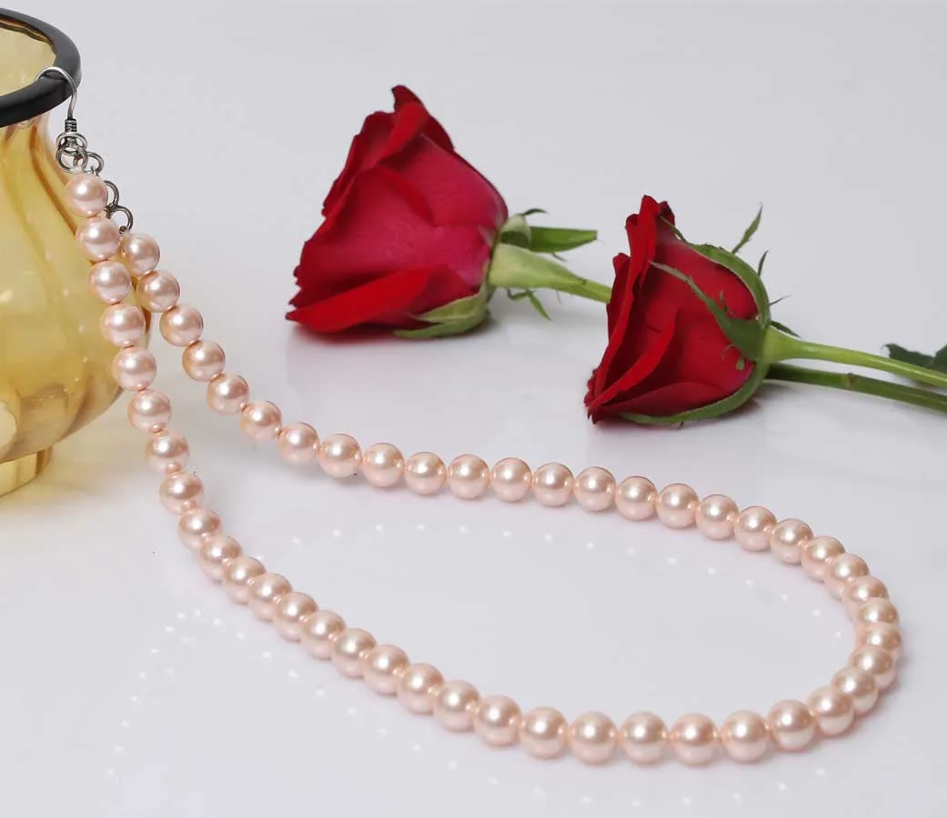 Imeora Cream 10mm Shell Pearl Necklace