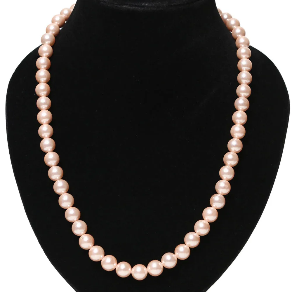 Imeora Cream 10mm Shell Pearl Necklace
