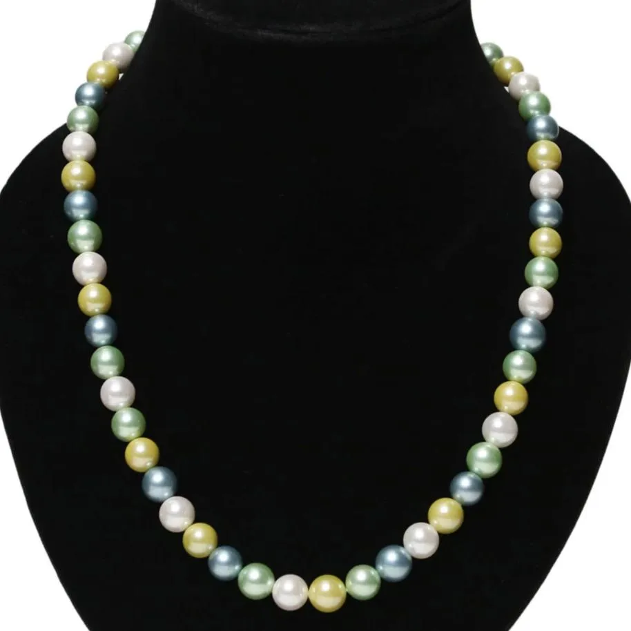 Imeora Multicolor 10mm Shell Pearl Necklace