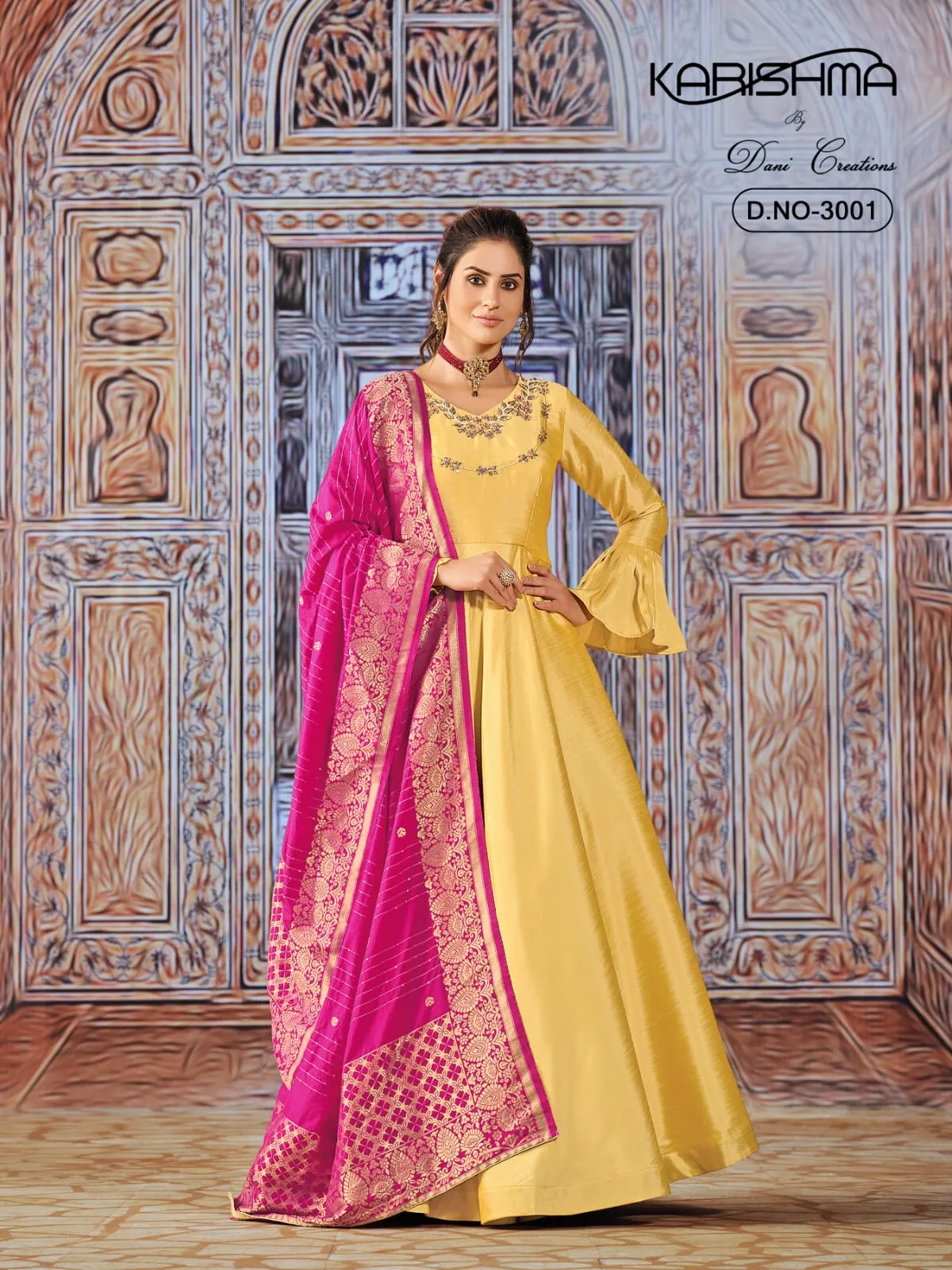KARISHMA VOL 3 SILK WITH FANCY DESINGER READY MADE GOWN SUIT