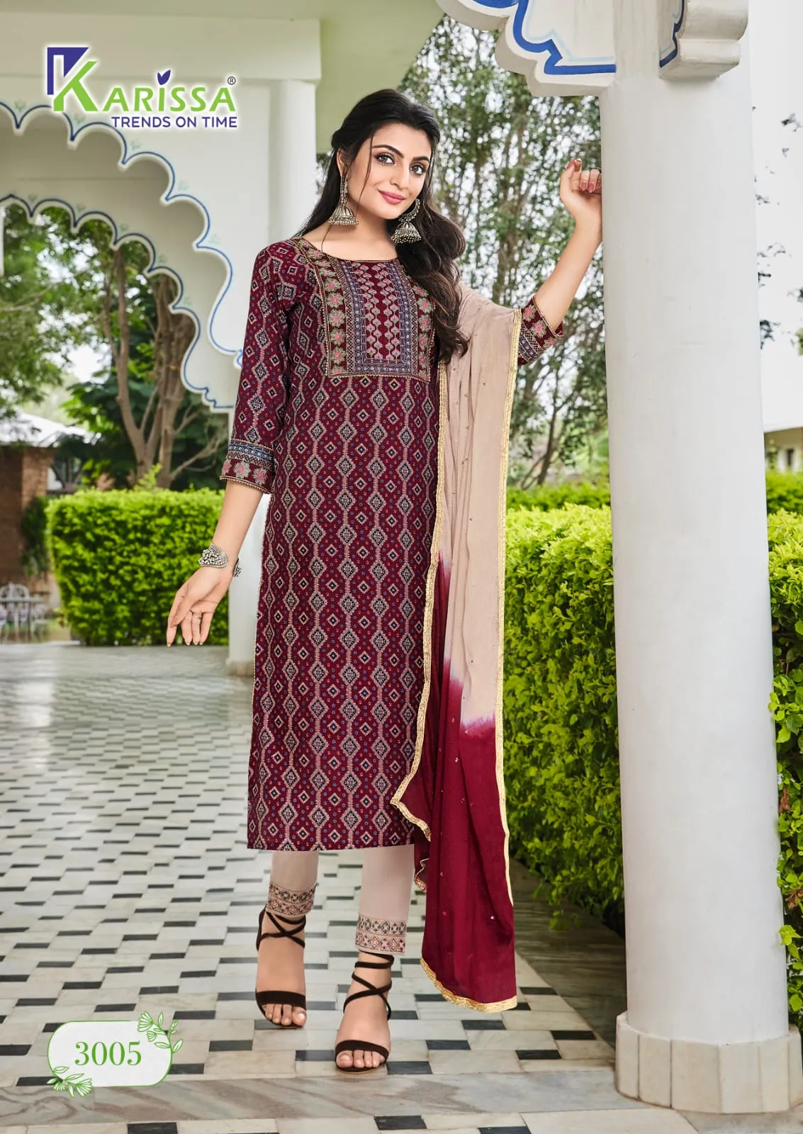 KARISSA SIYA VOL 3 PRINT KURTI WITH BOTOM AND DUPATTA
