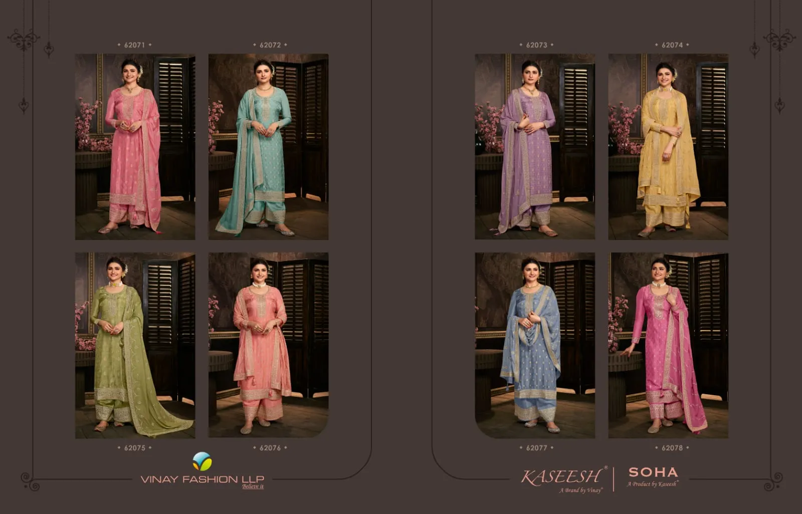 KASEESH SOHA EMBROIDERED SUIT