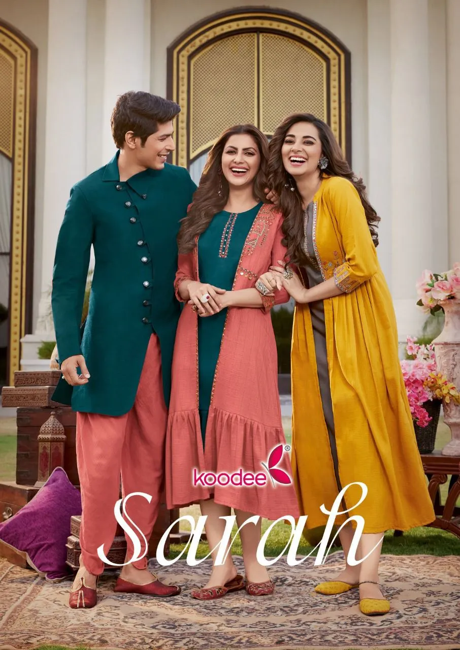 Koodee Sarah Catalog Chinon With Inner Anarkali kurtis