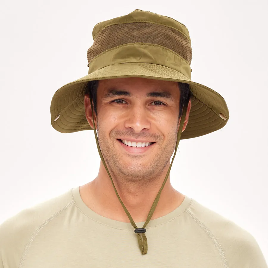 Mens UV Protection Foldable Sun Hat