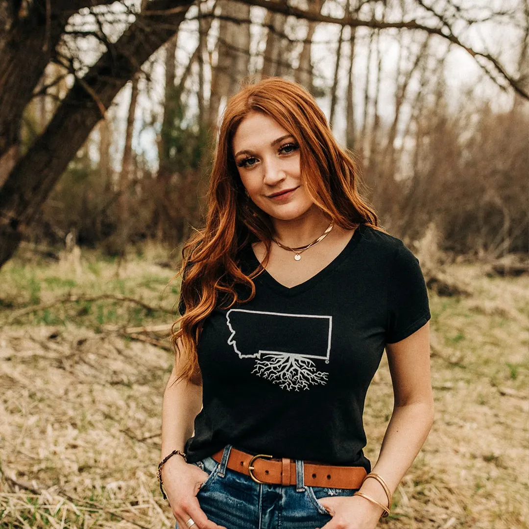 MT Roots Women's V-Neck Tee