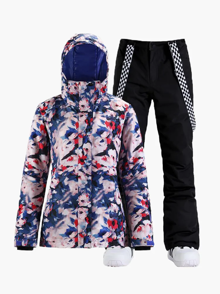 New winter snow suit single and double board outdoor mountaineering waterproof thick warm breathable ski suit women suit