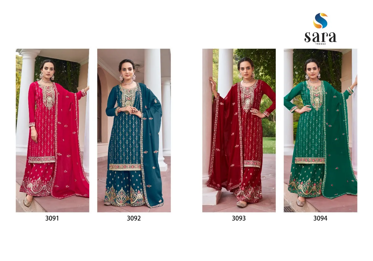Party Wear Chudidar Suite Sara Pasoori