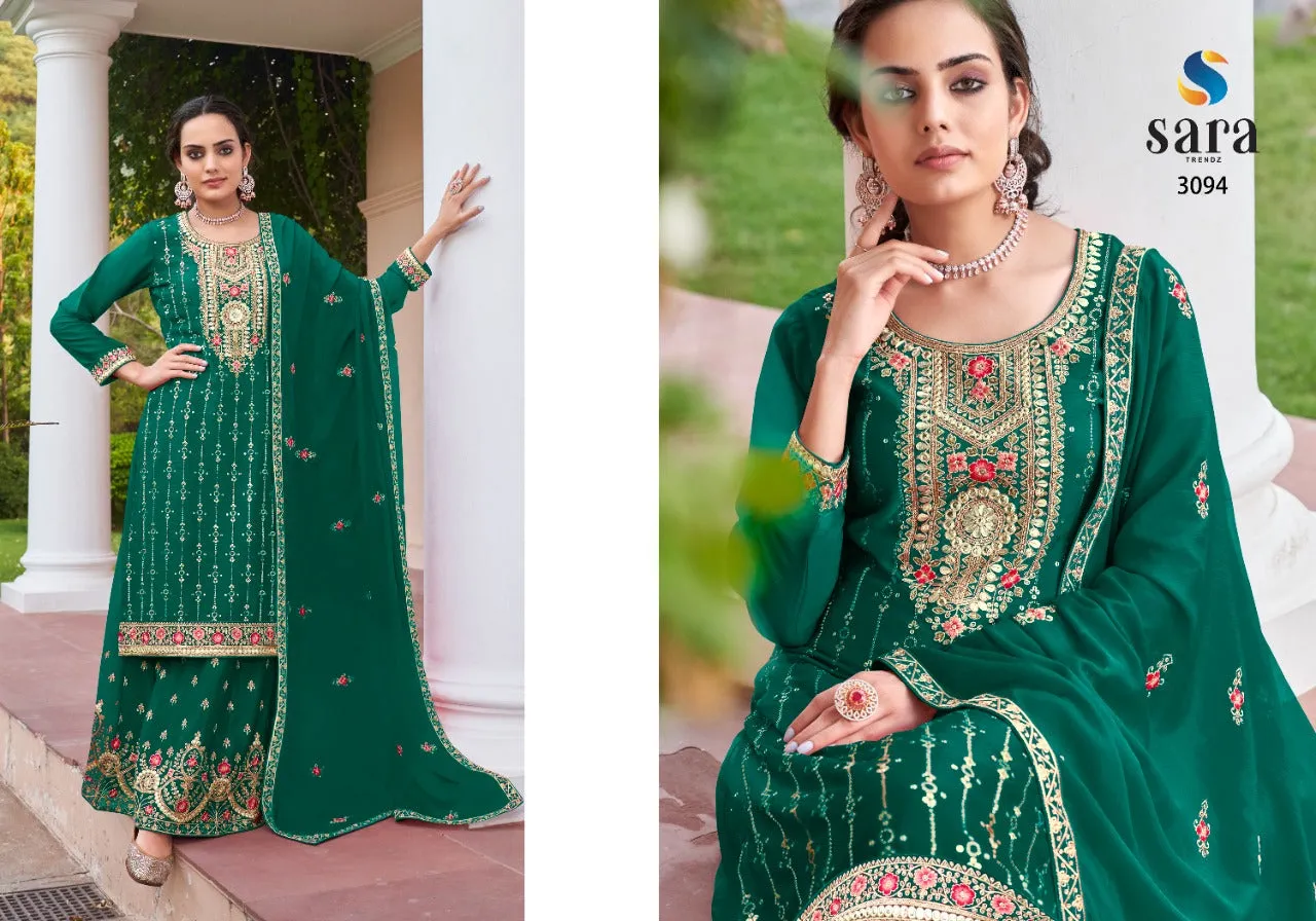Party Wear Chudidar Suite Sara Pasoori