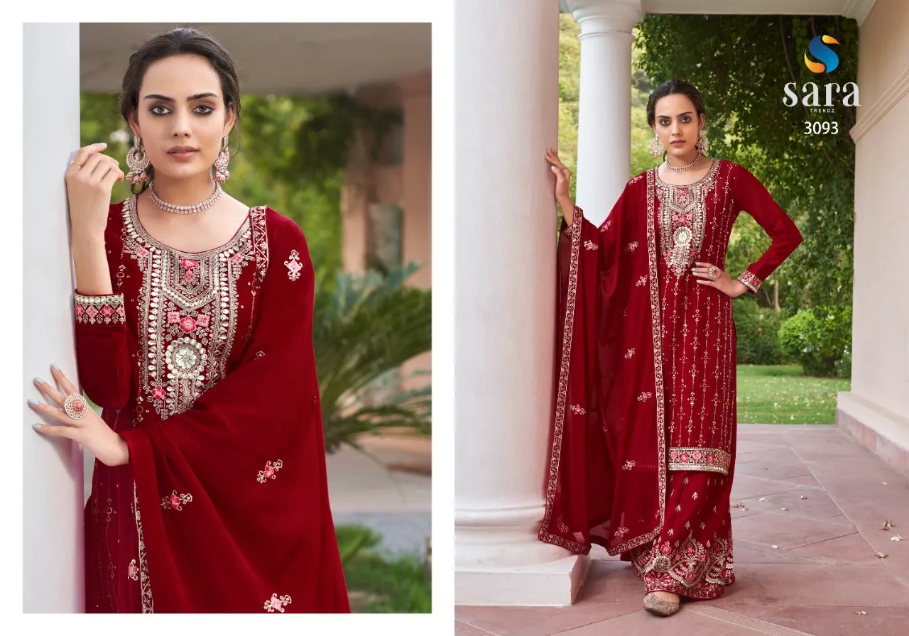 Party Wear Chudidar Suite Sara Pasoori