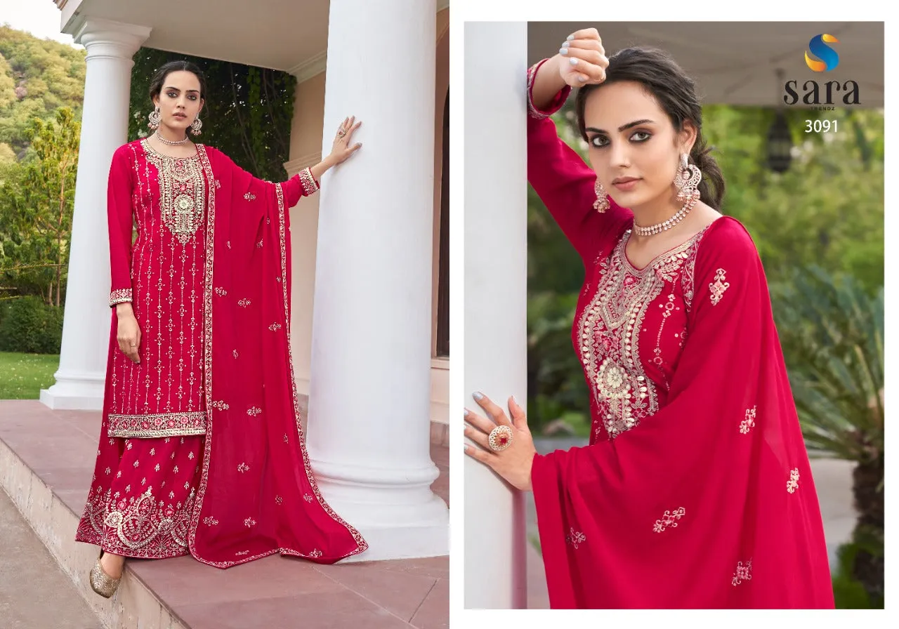 Party Wear Chudidar Suite Sara Pasoori