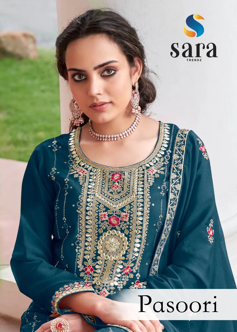 Party Wear Chudidar Suite Sara Pasoori