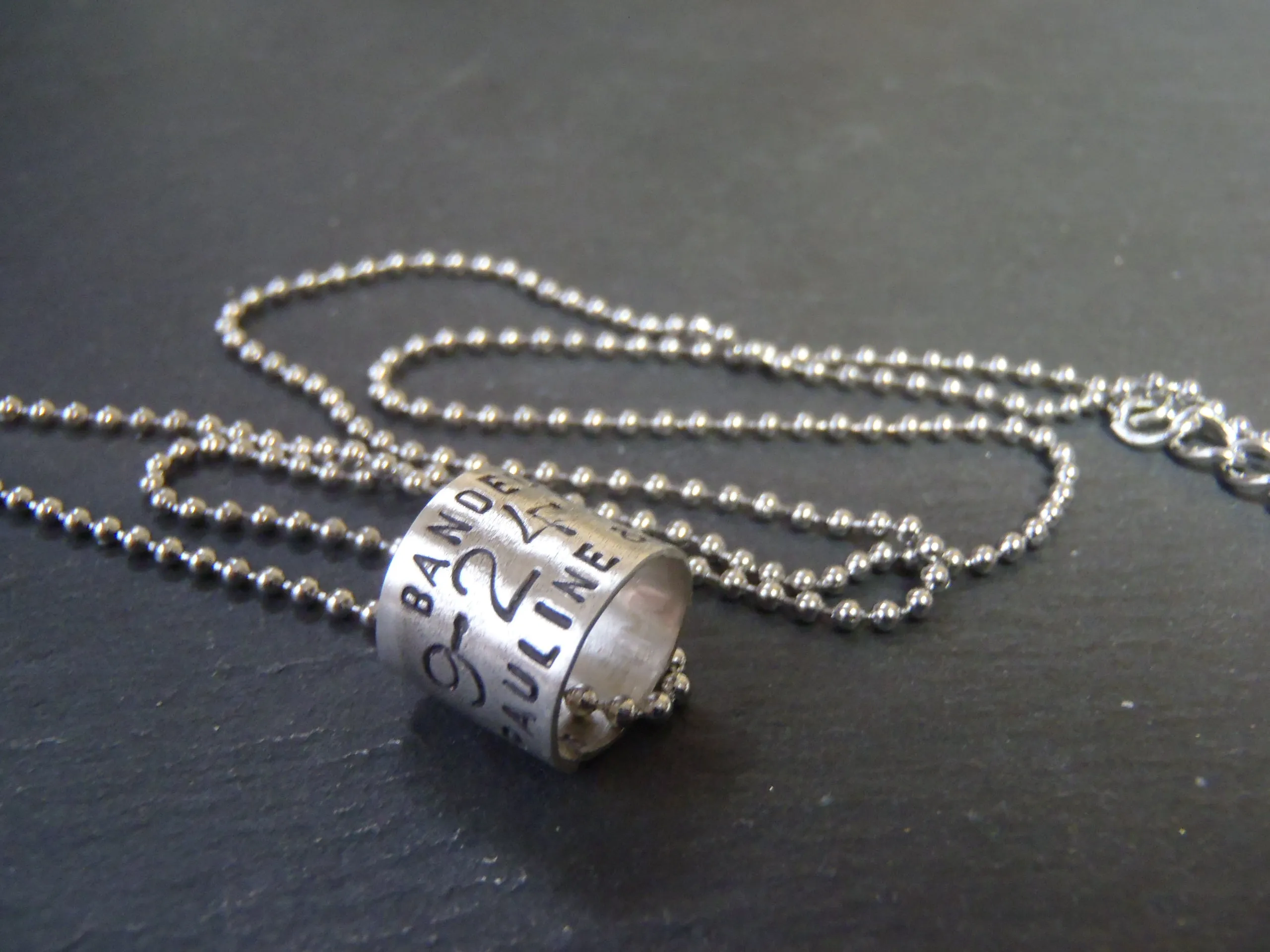 Personalized duck band necklace - Hunting gifts for men