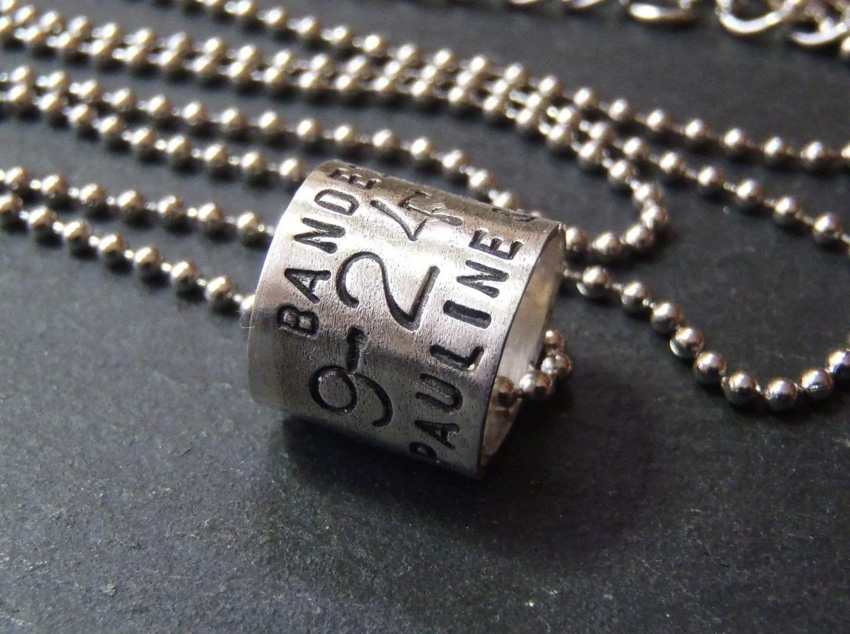 Personalized duck band necklace - Hunting gifts for men