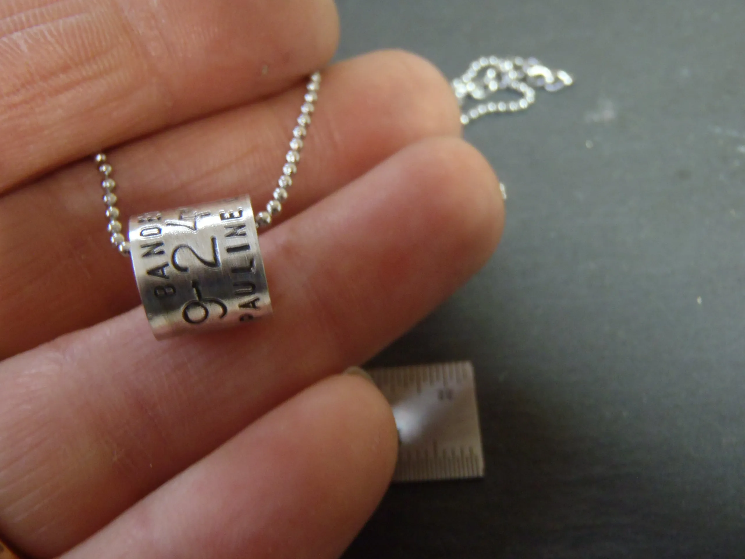 Personalized duck band necklace - Hunting gifts for men