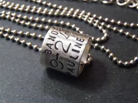 Personalized duck band necklace - Hunting gifts for men
