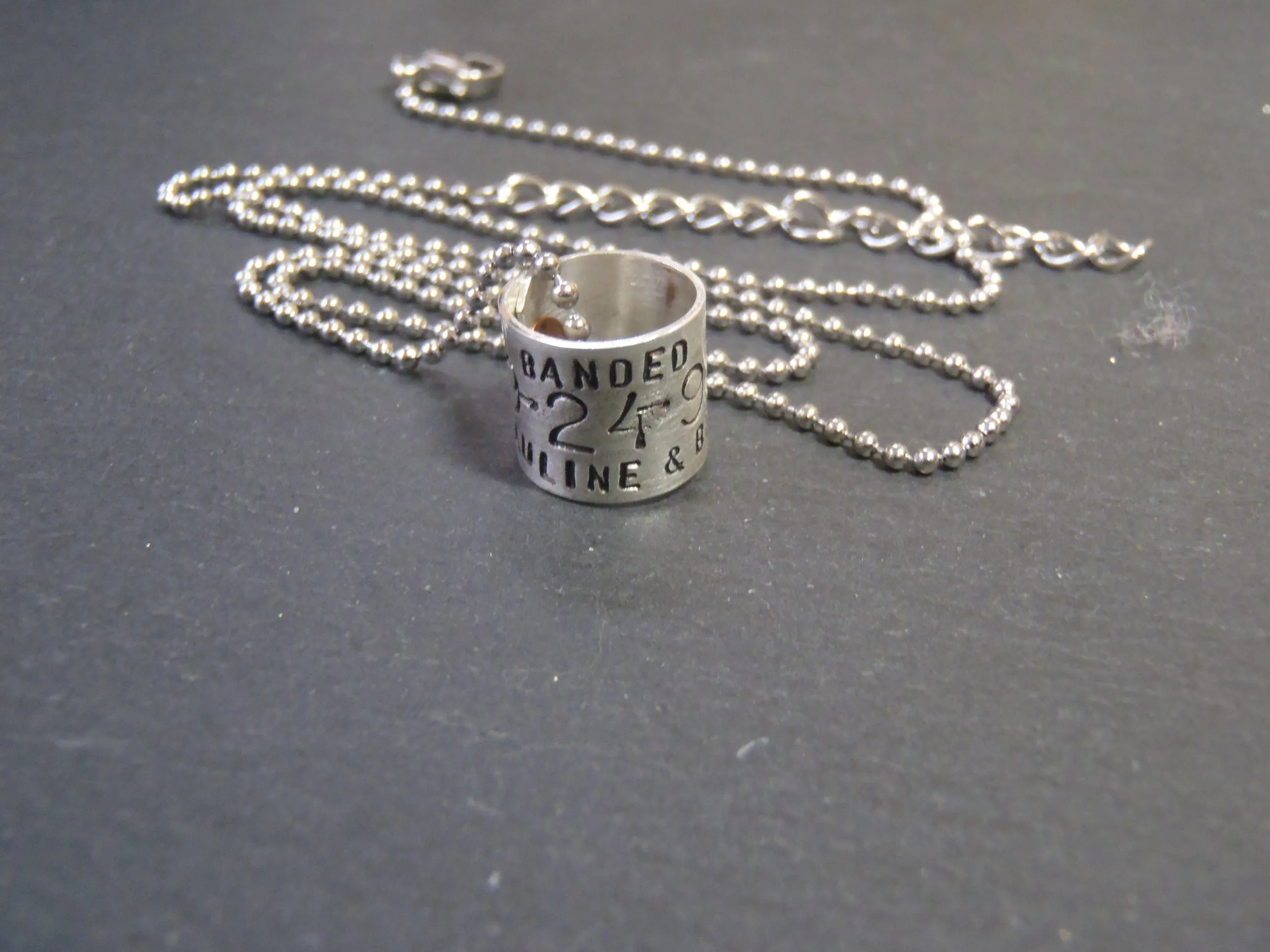Personalized duck band necklace - Hunting gifts for men