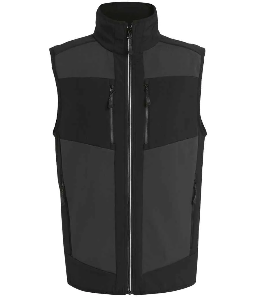 Regatta E-Volve Unisex Two Layer Soft Shell Bodywarmer | Ash/Black