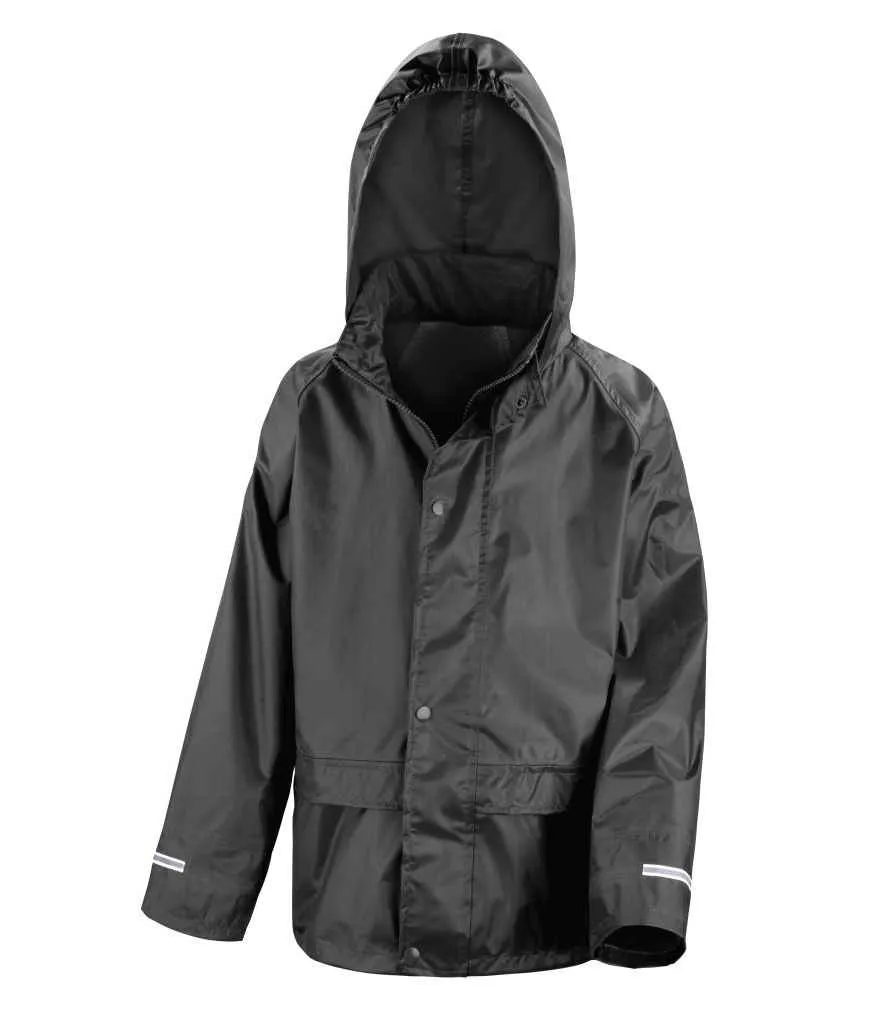 Result Core Kids Waterproof Rain Suit | Black