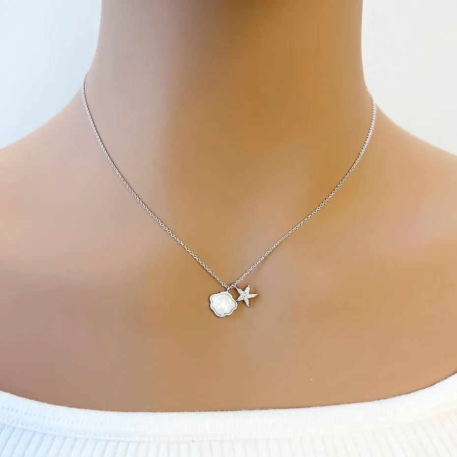 Shell & Starfish Mother of Pearl Necklace