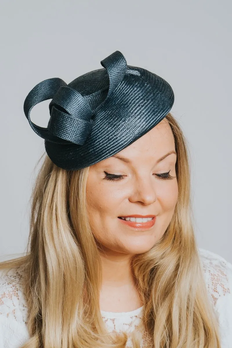 Teal Green Woven Fascinator