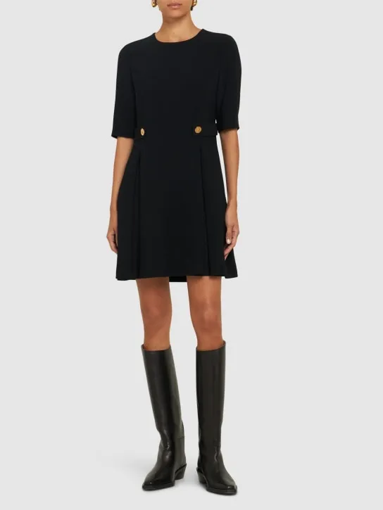 Versace   Stretch cady short sleeve dress 