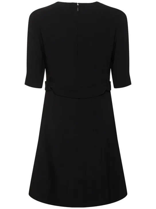 Versace   Stretch cady short sleeve dress 