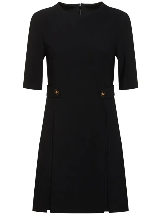 Versace   Stretch cady short sleeve dress 